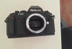 Nikon f301 + 80-200mm + 35-70mm + 28-50mm lens + 4 filtre + çanta