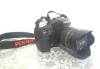 -SATILDI- Pentax K20D + 18-55mm Lens + Chinon 50mm f1.4 + 2 Pil Şarj Aleti + Çanta=650TL