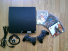 Sony PS3 500GB Slim + 2 Joystick + Fifa 10 + God of War III + Gran Turismo 5 