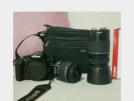 EOS 1100 d yanında 18-55 ve 75-300 lens ve cantasıyla beraber satılık