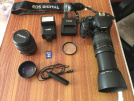 EOS 1000D COK TEMİZ KULLANİLMİS FULL AKSESUARLARİ VE HEDİYELER İLE BİRLİKTE