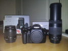 6k Da 75-300 Ve 18 55 lensli Cok temiz Canon 1100d
