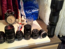 8Adet lens ve Canon 60d cok cok ucuz