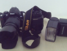 Nikon d5000 -18-55mm 55-200mm lens- Bellohowell z680af-n flas Sahibinden ögrenci makinası