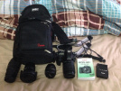 Canon 80D + 4 prime lens