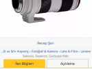 CANON 70-200mm f:2,8 II - Çok temiz 10 kere kullanilmadi