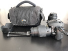 Nikon D5000 body, 18-55 ve 55-200mm iki adet lens