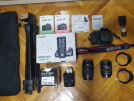 Canon 60D 18-135mm+10-18mm 3.2k shutter bol ekstralı