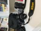 Nikon D5100 Kamera 18-55 ve 55-200 Lens ve Çanta Yanında