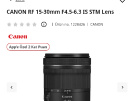 Canon 15-30 RF LENS