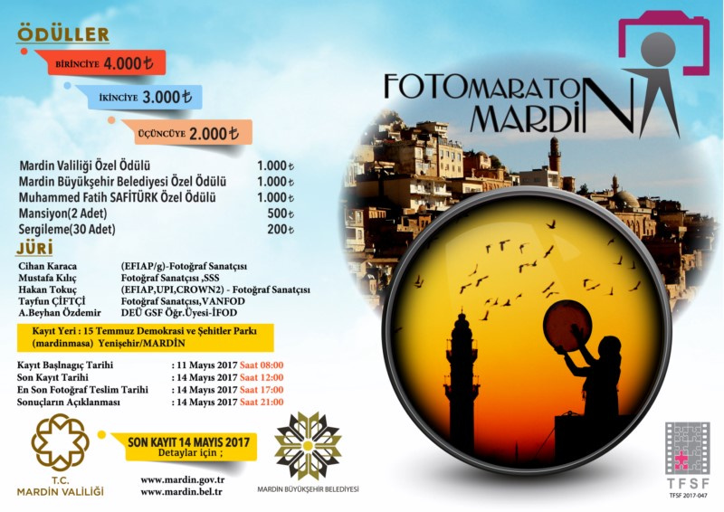 Mardin Valiliği - Mardin Büyükşehir Belediyesi “Mardin’de Yaşam-Kültür ve Mekân” Foto Maratonu - Kayıt Başlangıcı Tarihi :11 Mayıs 2017