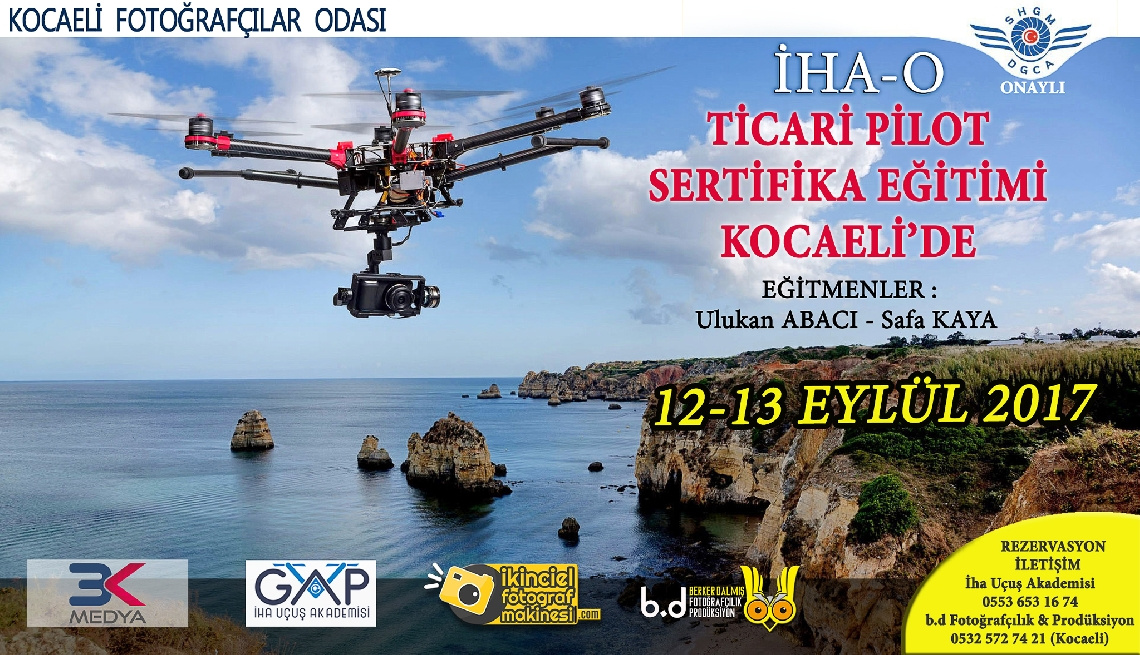 İHA-0 TİCARİ PİLOT SERTİFİKA EĞİTİMİ KOCAELİ'DE    (Detaylar için inceleyiniz)