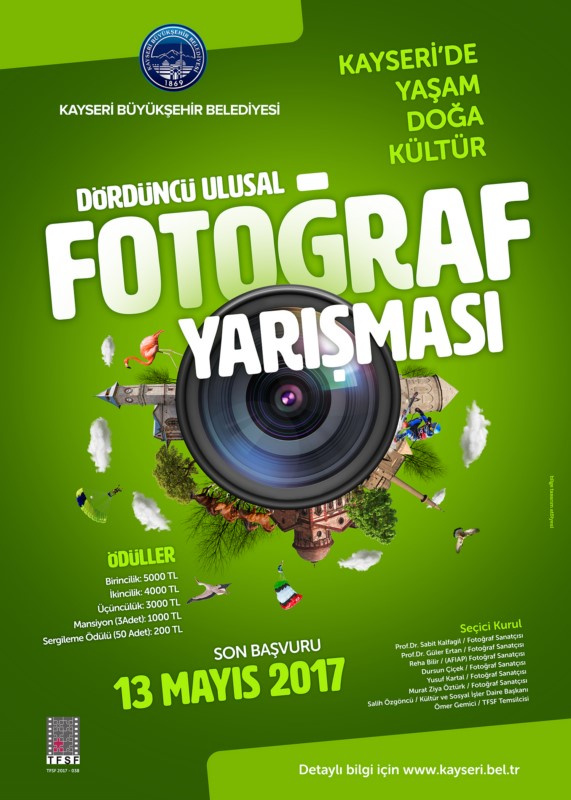 4.Ulusal Fotoğraf Yarışması “Kayseri’de Yaşam, Doğa, Kültür’’ - Son Katılım Tarihi:13 Mayıs 2017