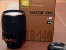 Nikon AF-S DX NIKKOR 18-140mm f/3.5-5.6G ED VR Lens + Garantili