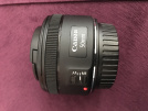 Canon 50 mm f1.8 mm lens, tertemiz, garantili