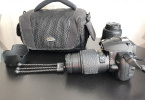 Nikon D5000 body, 18-55 ve 55-200mm iki adet lens