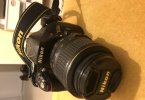 Nikon D5200 DSLR + Nikkor 35mm sabit 1.8f G lens ve aksesuar