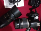 Canon 500D +  Canon 18-200mm  Lens + 70-300mm Tamron Lens + Çantası + UV Filtre + Parasoley